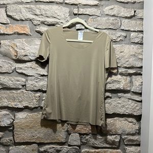 Wolford- Pure T-Shirt. Avocado color Size Medium